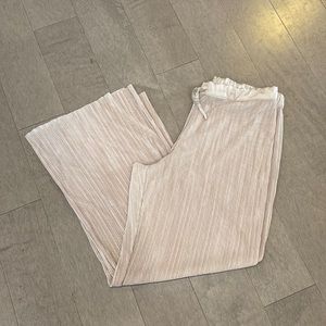 Plisse Metallic Rose Gold Victoria’s Secret Lounge Pants Size M